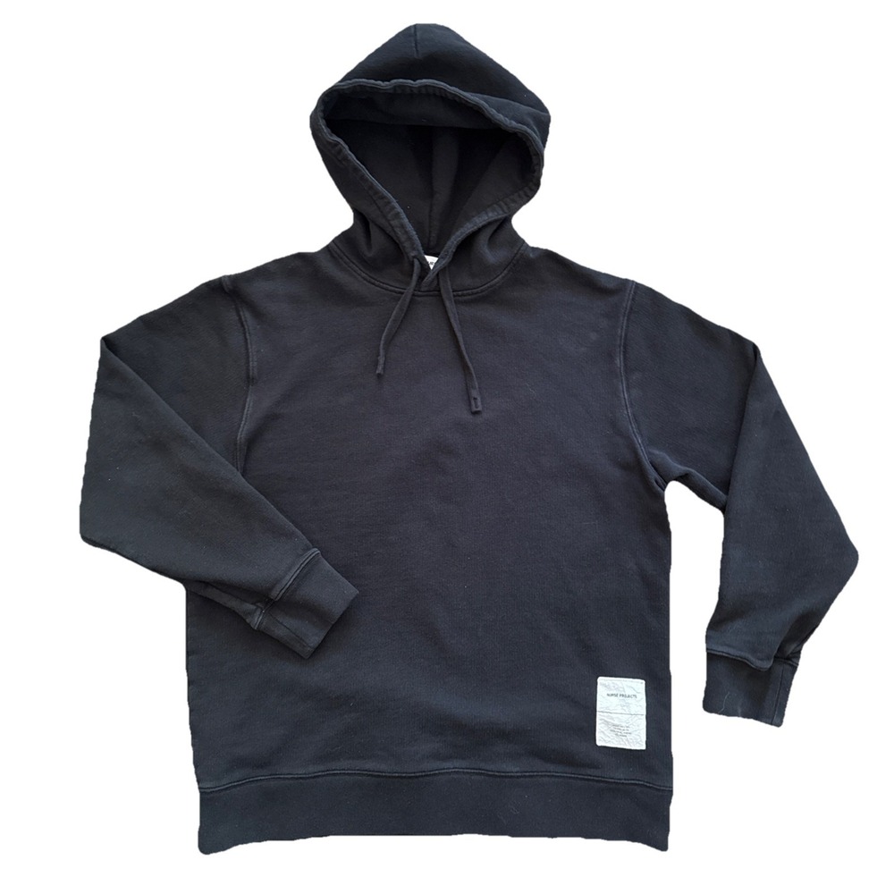 Norse Projects Black Heavyweight Hoodie Men's S Fraser Tab Series